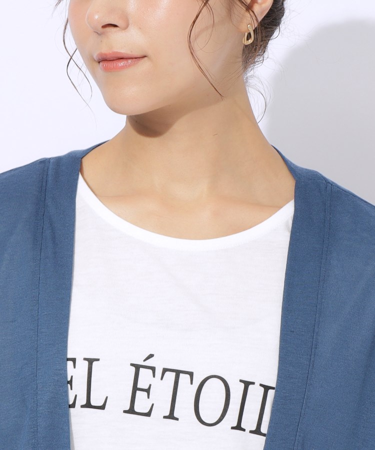 シューラルー(SHOO・LA・RUE)の【2点セット】半袖ロゴTシャツ+カーディガン20