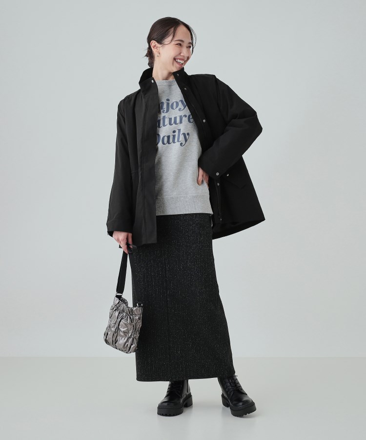 シューラルー(SHOO・LA・RUE)の【洗える/S-LL/撥水/3way】着こなし自在でロングシーズン使える スタンドカラーブルゾン6