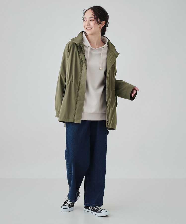 シューラルー(SHOO・LA・RUE)の【洗える/S-LL/撥水/3way】着こなし自在でロングシーズン使える スタンドカラーブルゾン16