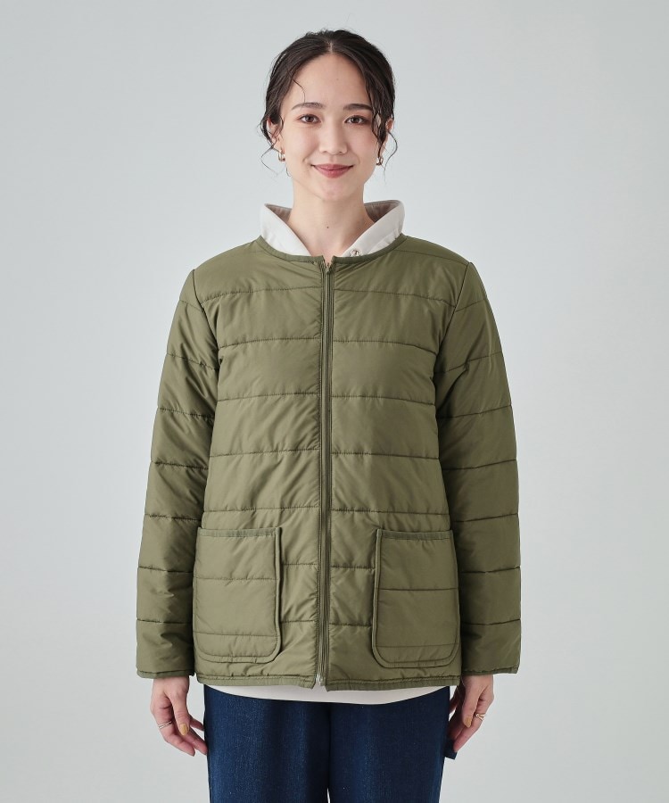 シューラルー(SHOO・LA・RUE)の【洗える/S-LL/撥水/3way】着こなし自在でロングシーズン使える スタンドカラーブルゾン45