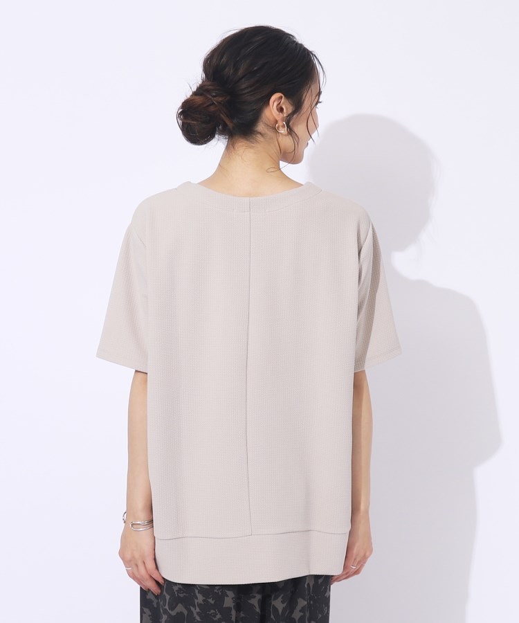 シューラルー(SHOO・LA・RUE)の【洗える/5分袖】すっきりきれいに魅せる ふくれジャカード コクーントップス19