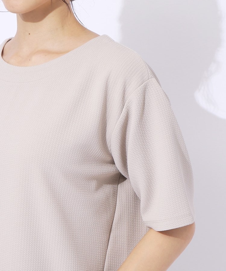 シューラルー(SHOO・LA・RUE)の【洗える/5分袖】すっきりきれいに魅せる ふくれジャカード コクーントップス21