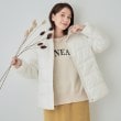 シューラルー(SHOO・LA・RUE)の【洗える/撥水】中綿スタンドカラージャケット オフホワイト(003)