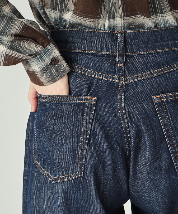 シューラルー(SHOO・LA・RUE)の【洗える】大人カジュアルコーデに やわらかワイドデニムパンツ14