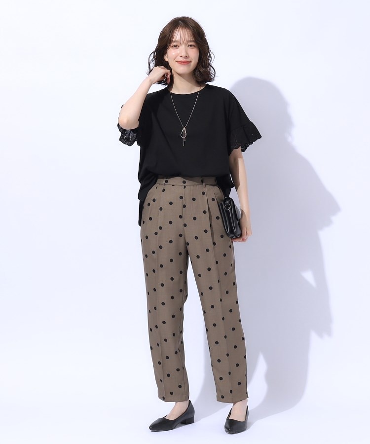 大人の可愛さを引き出す お袖レーストップス(カットソー 大人の可愛さを引き出す お袖レーストップス(カットソー
