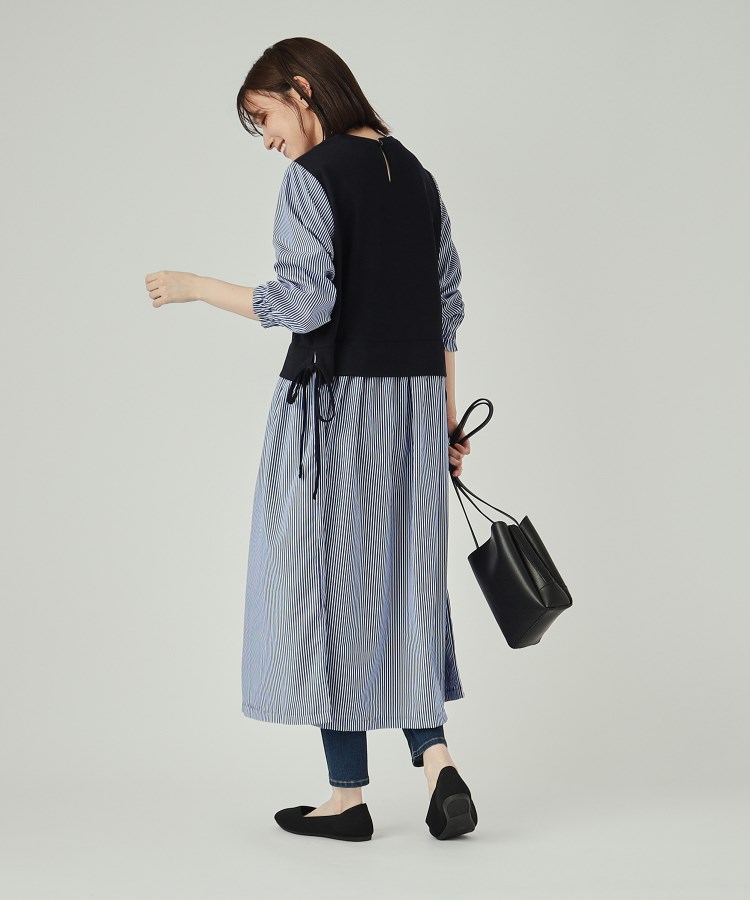 シューラルー(SHOO・LA・RUE)の【洗える】1枚で決まる 素材使いシャツワンピース7