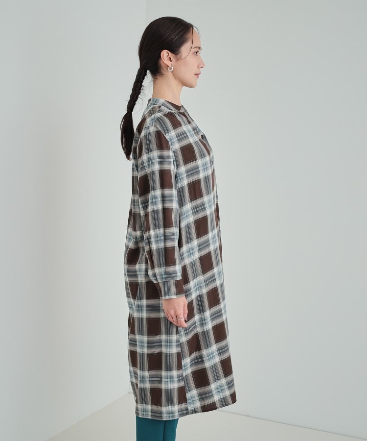 シューラルー(SHOO・LA・RUE)の【洗える】着回しいろいろ 大人のためのチェックシャツワンピース14