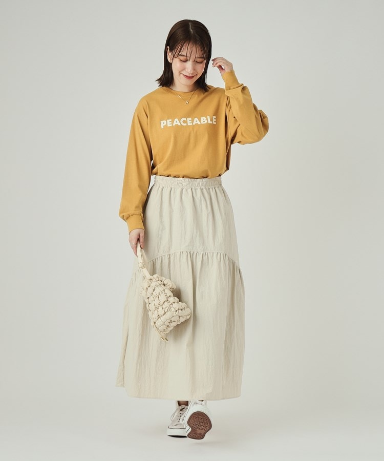 シューラルー(SHOO・LA・RUE)の【洗える】プリントロングスリーブTシャツ31