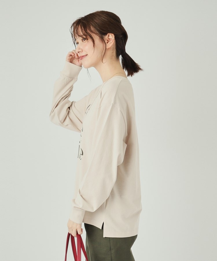 シューラルー(SHOO・LA・RUE)の【洗える】プリントロングスリーブTシャツ10