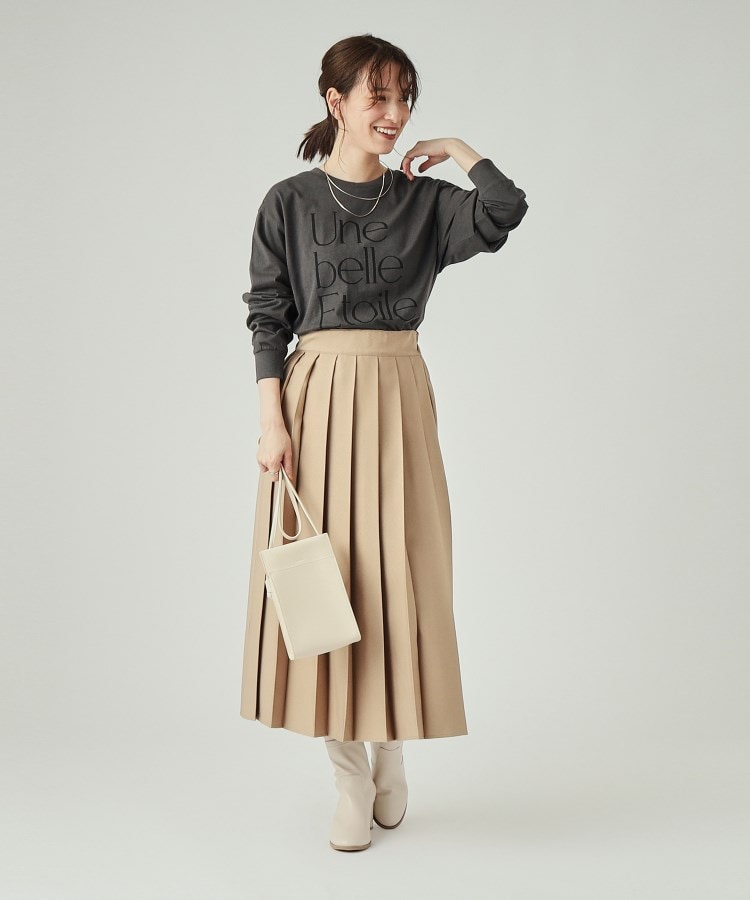 シューラルー(SHOO・LA・RUE)の【洗える】プリントロングスリーブTシャツ15