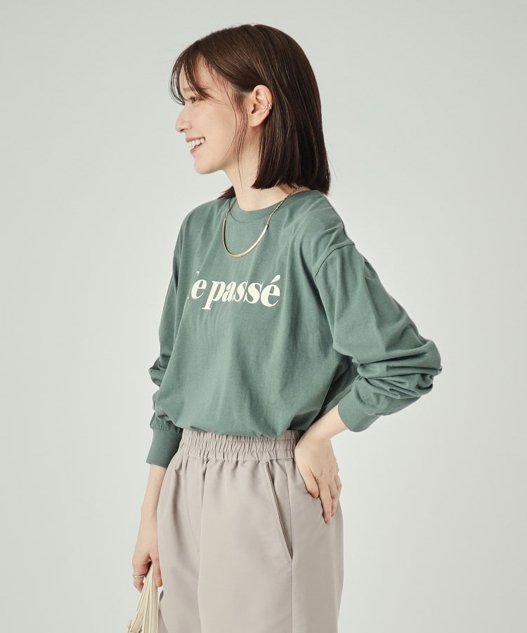 シューラルー(SHOO・LA・RUE)の【洗える】プリントロングスリーブTシャツ22