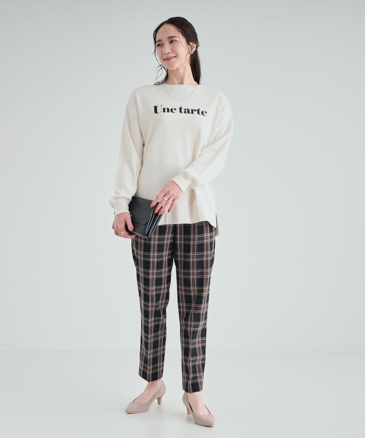 シューラルー(SHOO・LA・RUE)の【S-LL/洗える】レイヤードも楽しめる プリントスウェット19