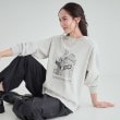 シューラルー(SHOO・LA・RUE)の【S-LL/洗える】レイヤードも楽しめる プリントスウェット アイボリー(304)