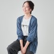 シューラルー(SHOO・LA・RUE)の【洗える】お尻が隠れる ミドル丈トッパーカーディガン ブルー(092)