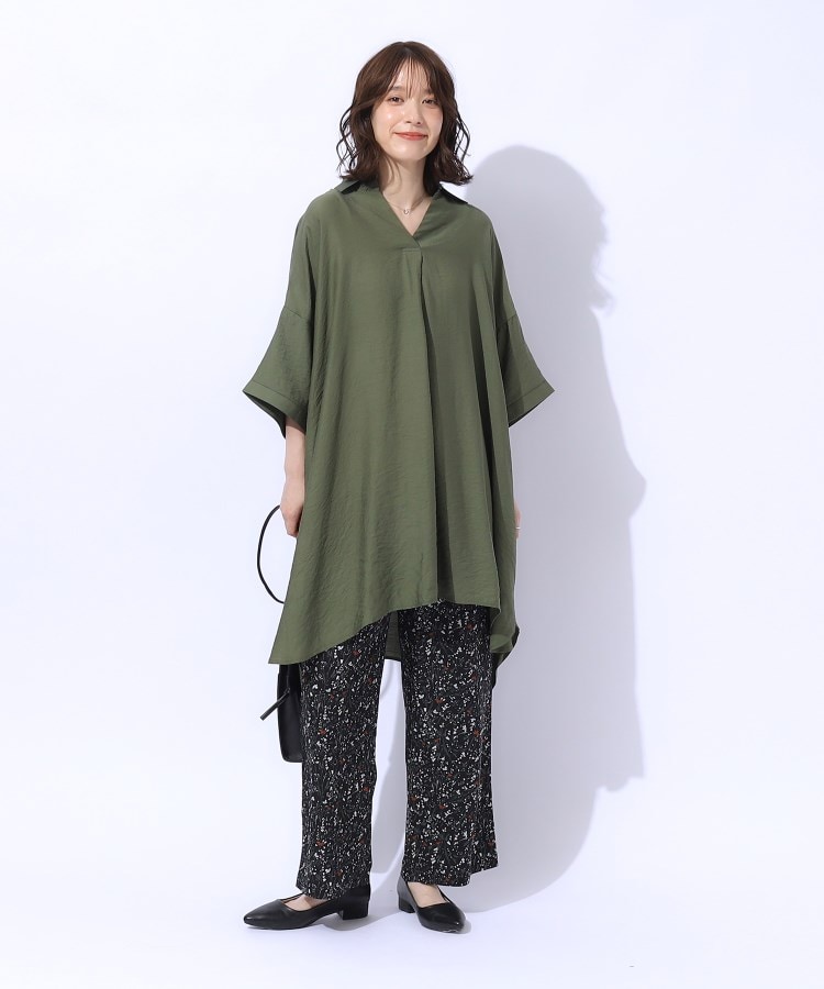 シューラルー(SHOO・LA・RUE)の【高レビュー/S-LL/洗える/体型カバー】大人のためのスキッパーチュニック7