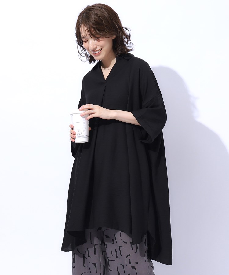 高レビュー/S-LL/洗える/体型カバー】大人のためのスキッパー 高レビュー/S-LL/洗える/体型カバー】大人のためのスキッパー
