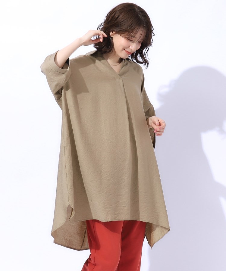 高レビュー/S-LL/洗える/体型カバー】大人のためのスキッパー 高レビュー/S-LL/洗える/体型カバー】大人のためのスキッパー