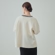 シューラルー(SHOO・LA・RUE)の【洗える】ライン使いが目を惹く リブニットカーディガン2