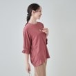 シューラルー(SHOO・LA・RUE)の【洗える/S-LL/5分袖】ぽこぽこラメ お袖フリルトップス10