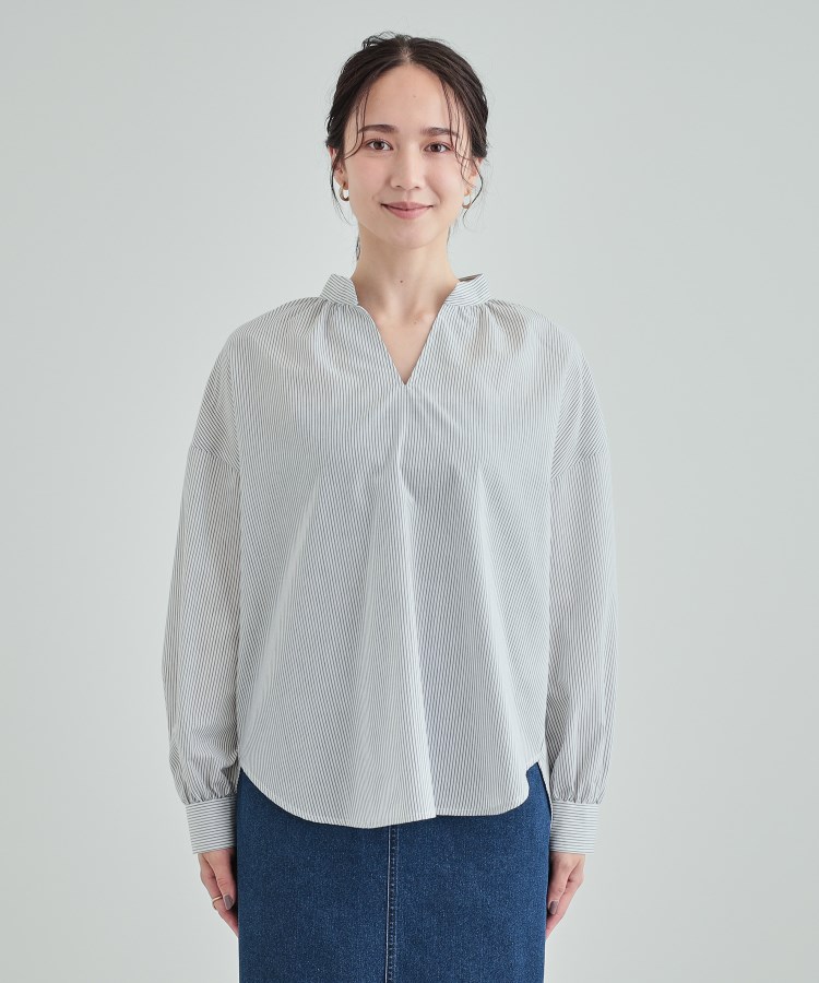 シューラルー(SHOO・LA・RUE)のオンオフ使える バックシャーリングブラウス13