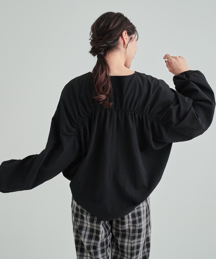 シューラルー(SHOO・LA・RUE)の【S-LL】ぽこぽこシャーリングブラウス2