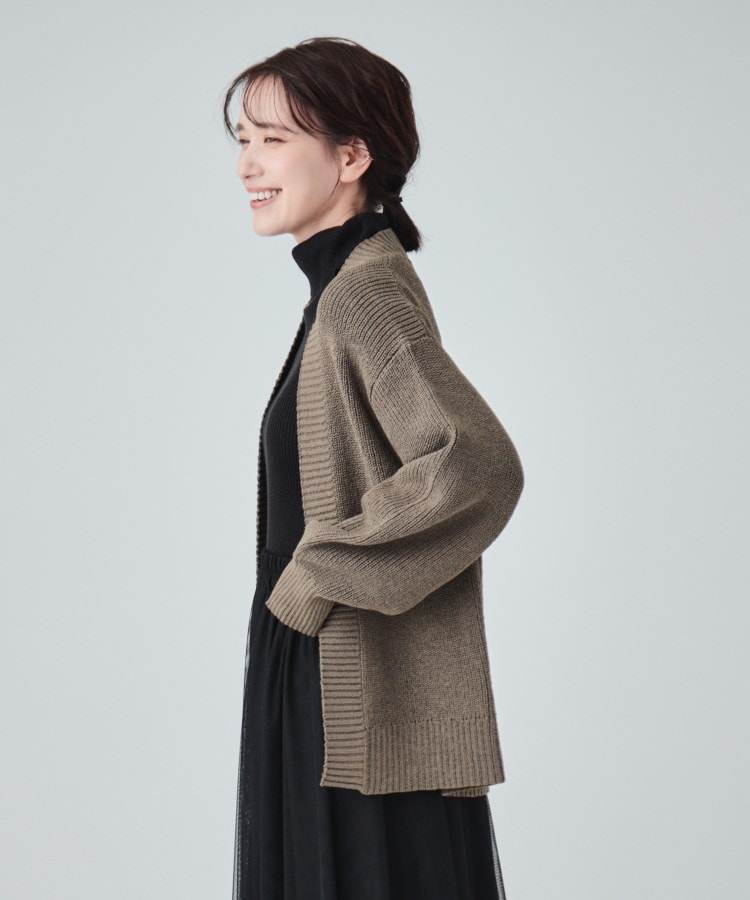 シューラルー(SHOO・LA・RUE)の【洗える】ざっくり編みトッパーカーディガン6