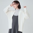 シューラルー(SHOO・LA・RUE)の【洗える】ざっくり編みトッパーカーディガン アイボリー(004)