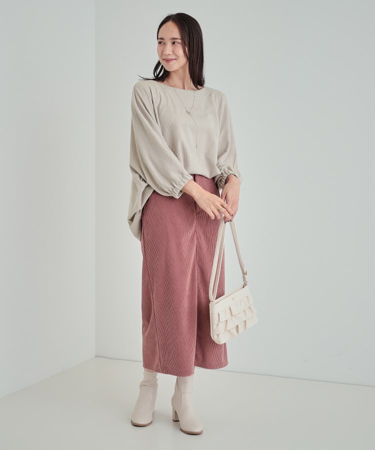 シューラルー(SHOO・LA・RUE)の【S-LL/洗える】表面感で差をつける やわらかドルマントップス19