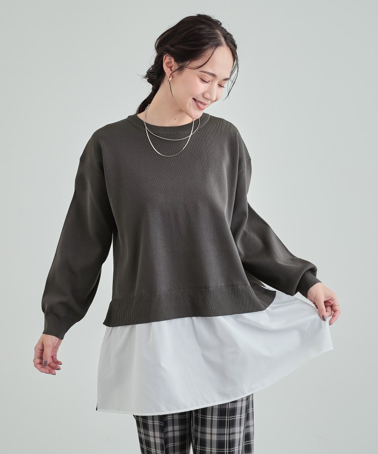 シューラルー(SHOO・LA・RUE)の【体型カバー】スポンディッシュ レイヤード風チュニック1