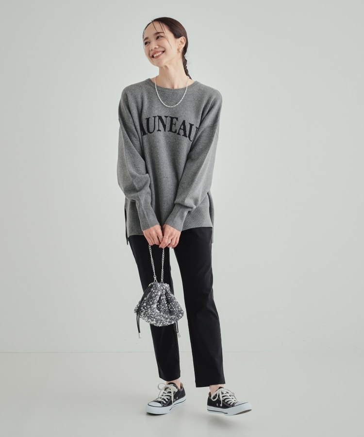シューラルー(SHOO・LA・RUE)の【洗える/SS-3L】あったか裏起毛 ストレッチ テーパードパンツ28