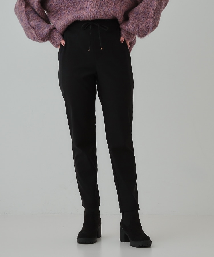シューラルー(SHOO・LA・RUE)の【洗える/SS-3L】あったか裏起毛 ストレッチ テーパードパンツ13