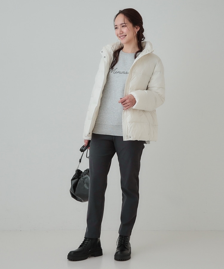 シューラルー(SHOO・LA・RUE)の【洗える/SS-3L】あったか裏起毛 ストレッチ テーパードパンツ19