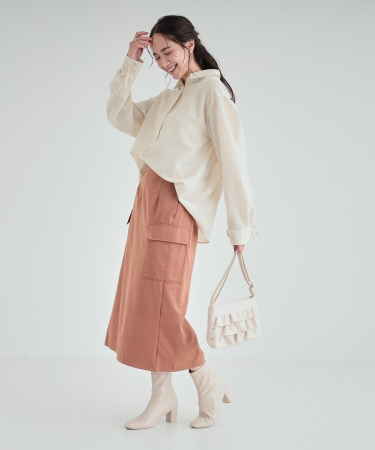 S-LL】1枚で主役になる バックシャーリングシャツ（シャツ