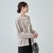 シューラルー(SHOO・LA・RUE)の【洗える】ドットボタンがアクセント 着こなし色々クルーネックカーディガン14