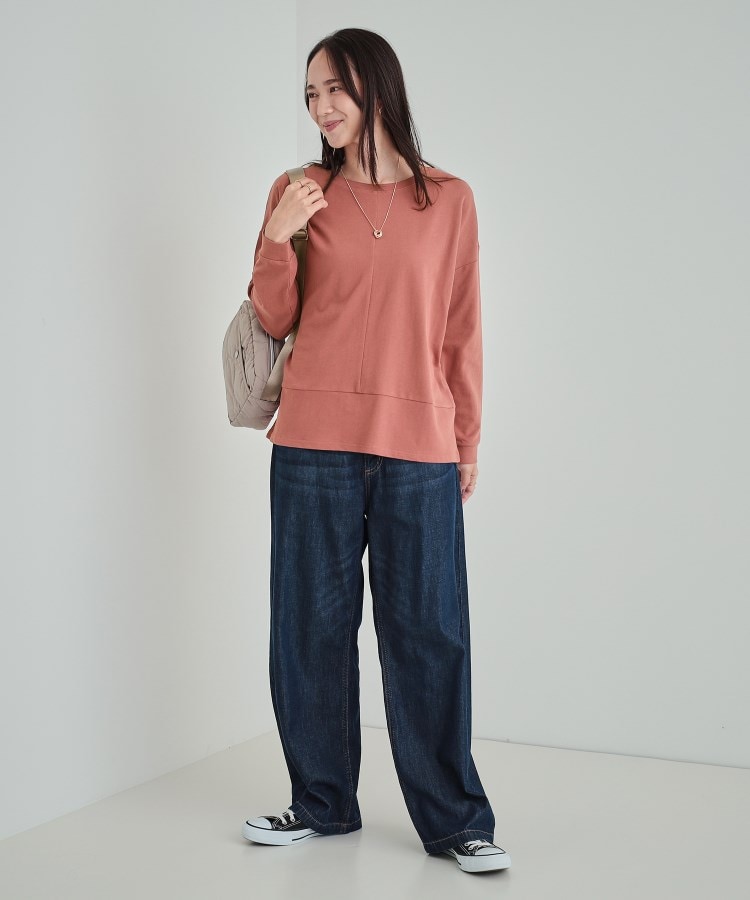 シューラルー(SHOO・LA・RUE)の【体型カバー】裾切り替えトップス7