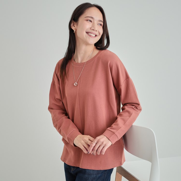 シューラルー(SHOO・LA・RUE)の【体型カバー】裾切り替えトップス カットソー