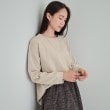 シューラルー(SHOO・LA・RUE)の【体型カバー】裾切り替えトップス ライトベージュ(051)