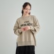 シューラルー(SHOO・LA・RUE)の【洗える/S-LL/ちくちくしにくい】優しい風合いのロゴニット14
