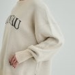 シューラルー(SHOO・LA・RUE)の【洗える/S-LL/ちくちくしにくい】優しい風合いのロゴニット26