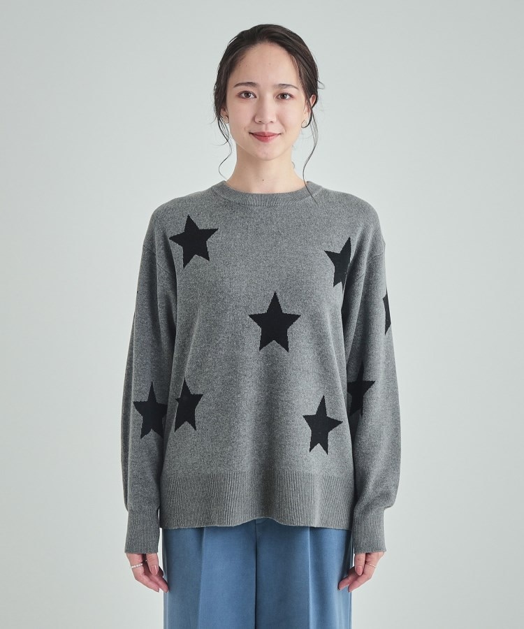 シューラルー(SHOO・LA・RUE)のコーデのアクセントに 星柄ジャカードニット9