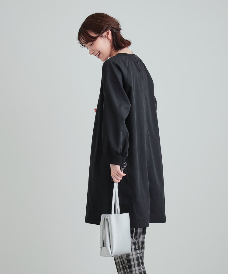 シューラルー(SHOO・LA・RUE)の【洗える】大人の女性が上品に着映える　リブ使いＡライン チュニックワンピース2