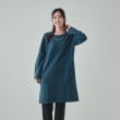 シューラルー(SHOO・LA・RUE)の【S-LL/体型カバー】お袖ストライプ Aライン チュニックワンピース1