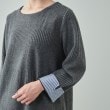 シューラルー(SHOO・LA・RUE)の【S-LL/体型カバー】お袖ストライプ Aライン チュニックワンピース24
