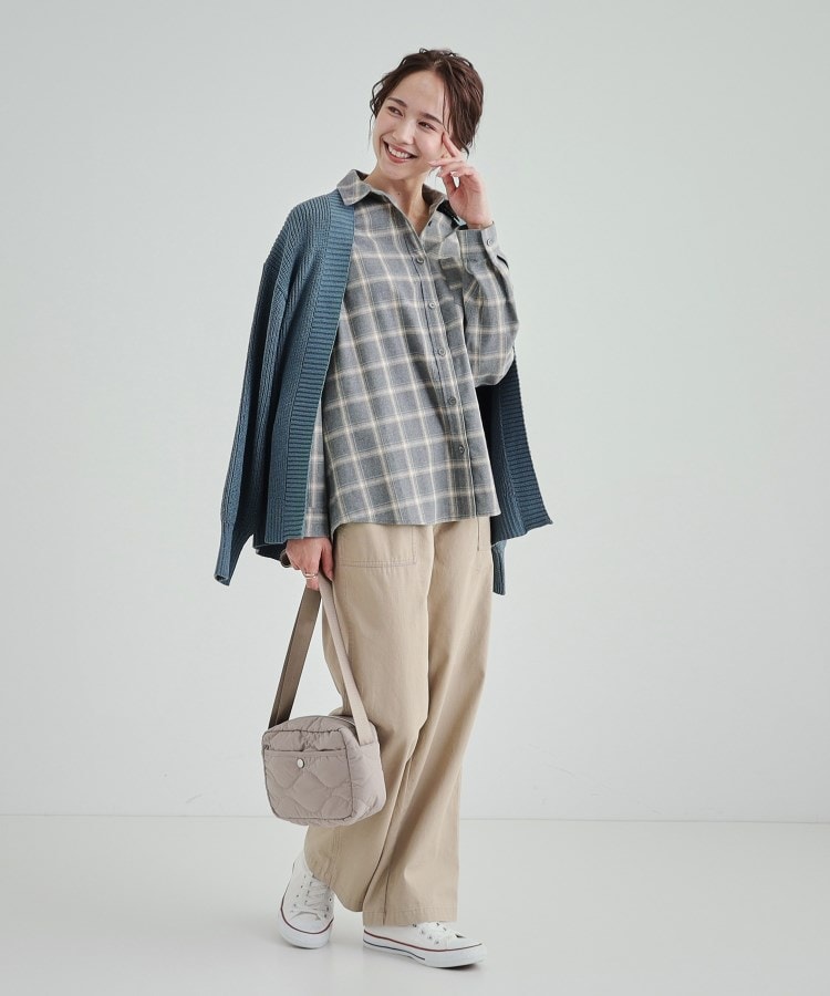 洗える】ネル起毛チェックシャツ(シャツ・ブラウス) | SHOO 洗える】ネル起毛チェックシャツ(シャツ・ブラウス) | SHOO