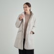 シューラルー(SHOO・LA・RUE)の【フード取り外し可/撥水加工】自然にくびれる あったかダイヤ柄キルトコート18