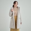 シューラルー(SHOO・LA・RUE)の【フード取り外し可/撥水加工】自然にくびれる あったかダイヤ柄キルトコート15