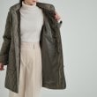 シューラルー(SHOO・LA・RUE)の【フード取り外し可/撥水加工】自然にくびれる あったかダイヤ柄キルトコート35