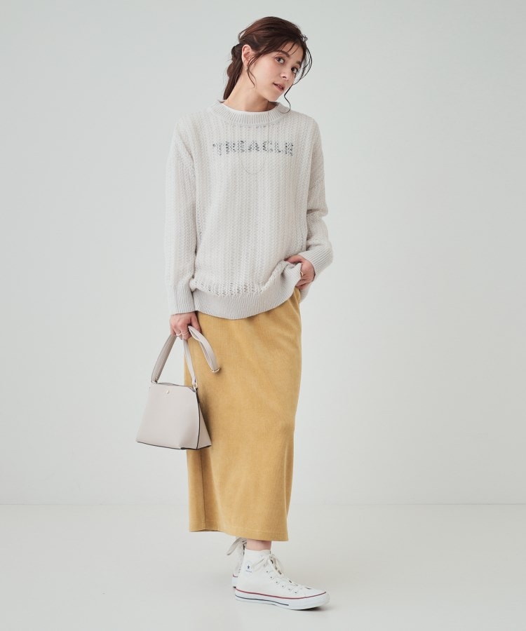 シューラルー(SHOO・LA・RUE)の【S-LL/2点セット】大人の抜け感 モヘヤ調メッシュニット＋ロゴT7