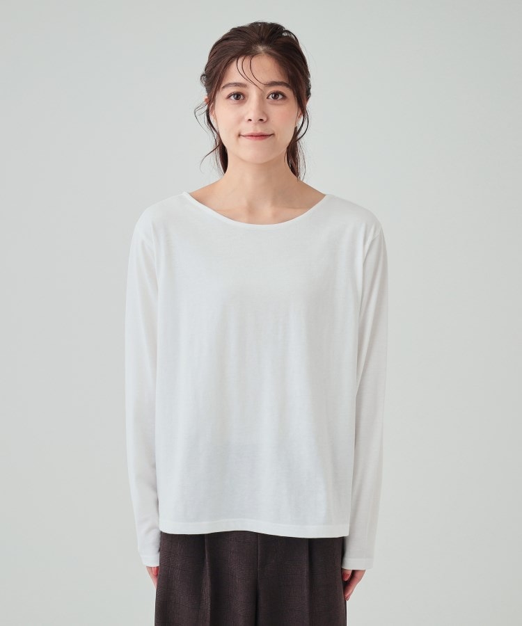 シューラルー(SHOO・LA・RUE)の【S-LL/2点セット】後ろ姿も抜かりなく バックリボンニットベスト＋ロンT20