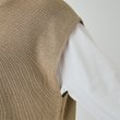 シューラルー(SHOO・LA・RUE)の【S-LL/2点セット】後ろ姿も抜かりなく バックリボンニットベスト＋ロンT18
